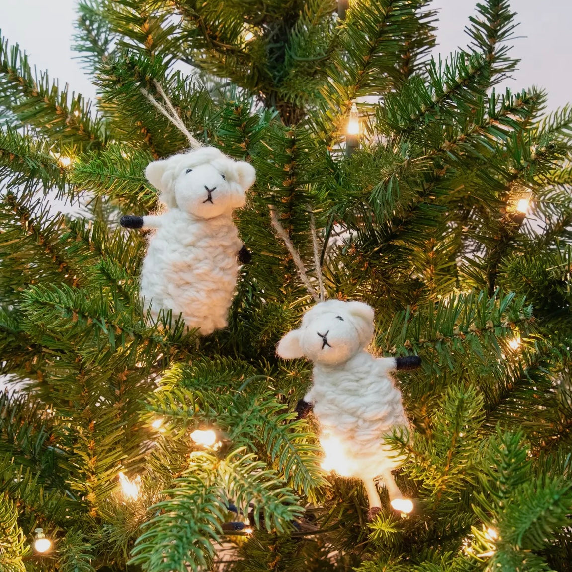 Mabel the Wooly Sheep – Hand-Felted Ornament