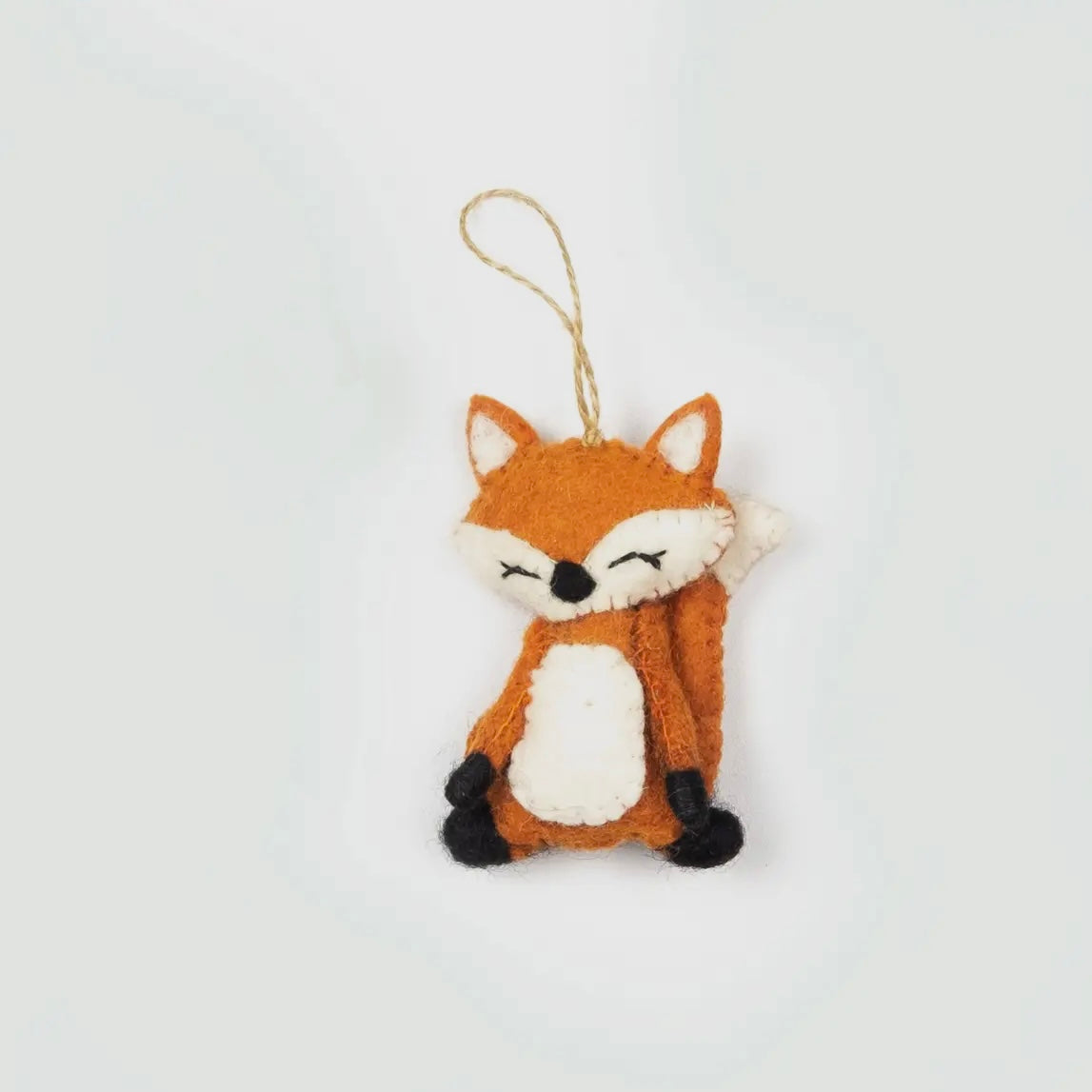 Fern the Forest Fox – Hand-Felted Ornament