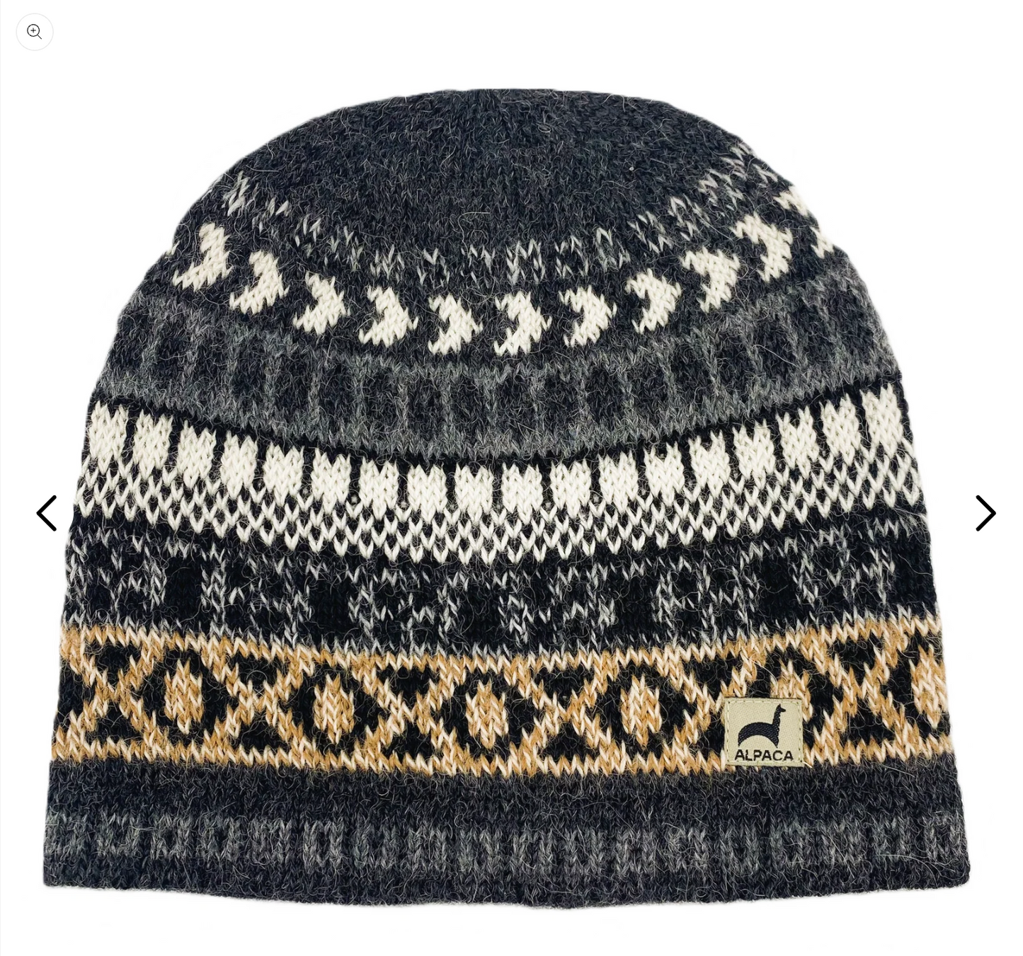 Peruvian Natural Alpaca Cap Beanie Hat