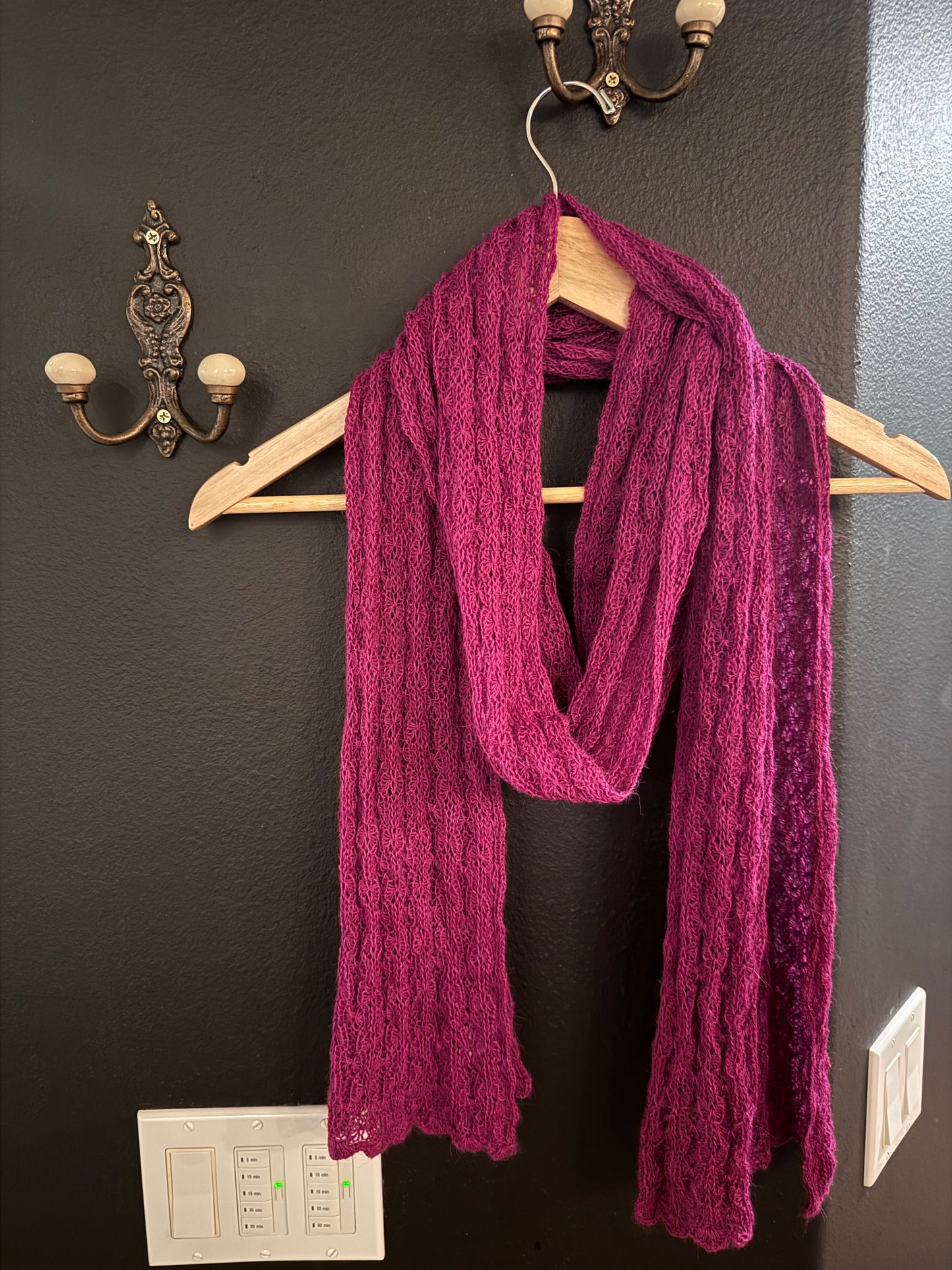 Alpaca Scarf - purple