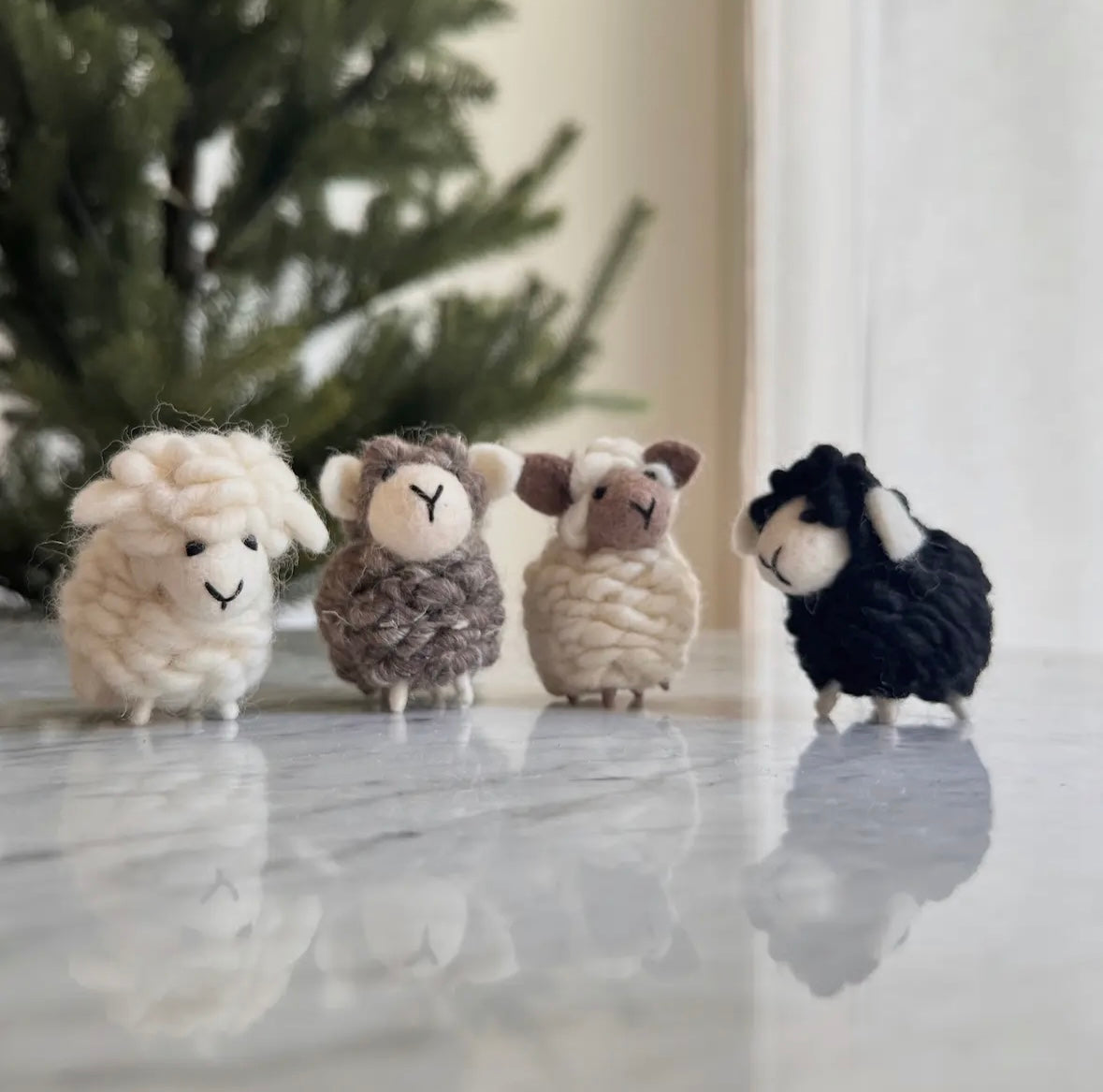 Mini Felt Sheep - Table Decoration