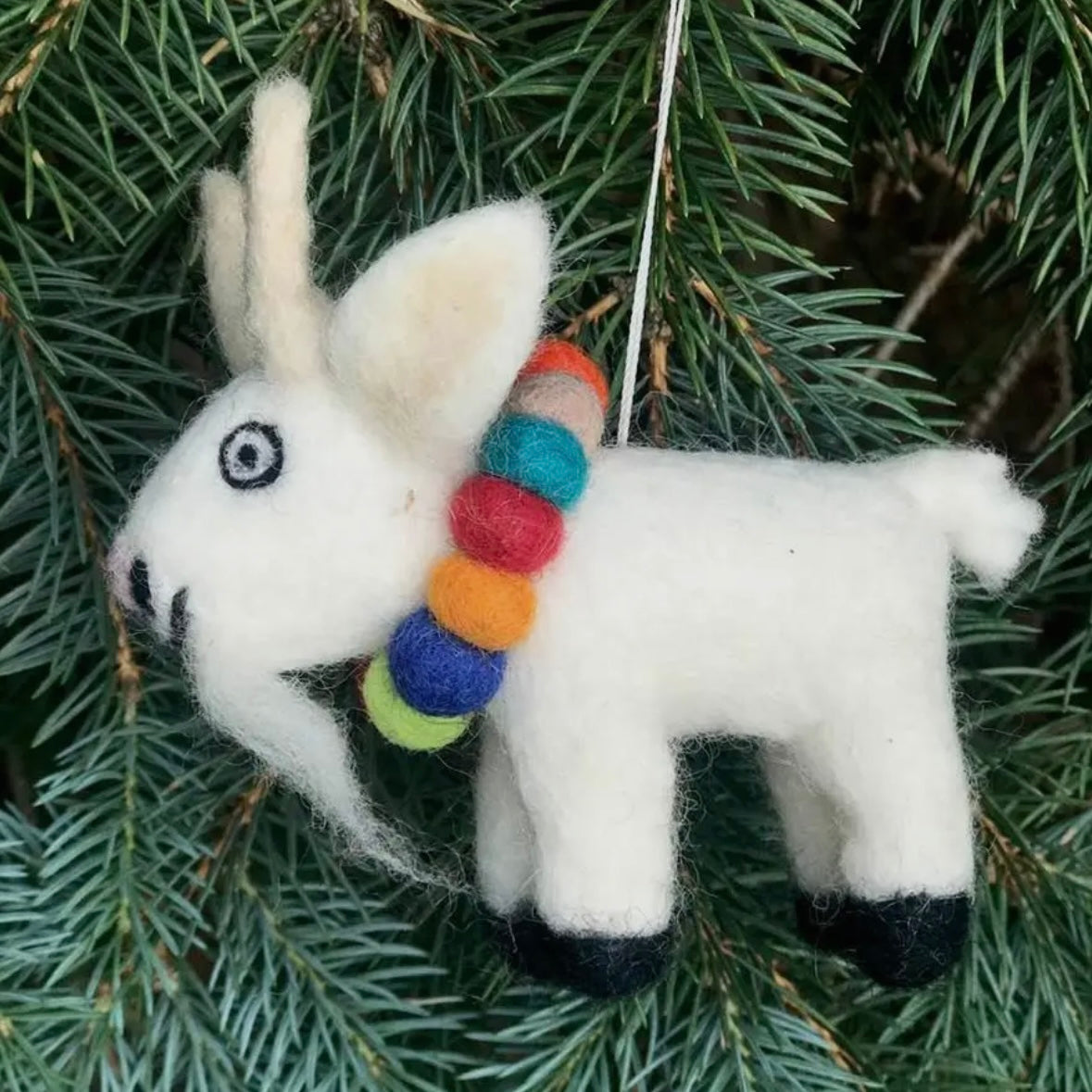 Gus the Goat – Hand-Felted Ornament