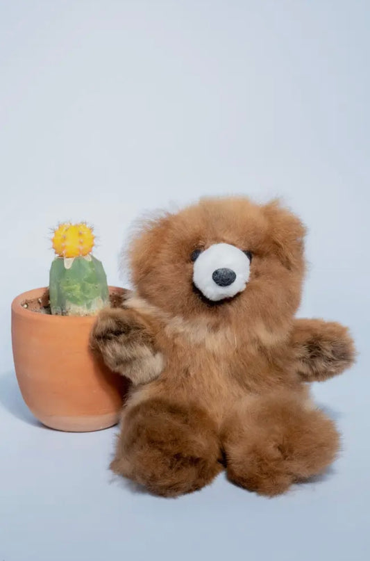 Bear Alpaca Stuffie 10”