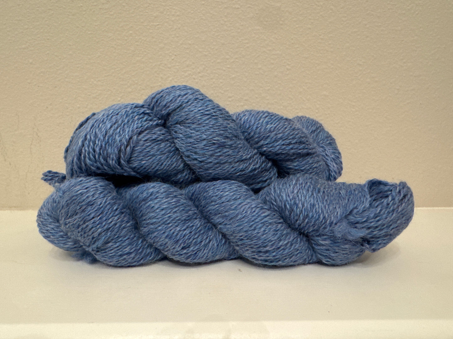 Blue Sport Wt. Yarn skein (Admiral) 60% Alpaca 40% Bamboo - Blue 2-ply sport wt 160yds