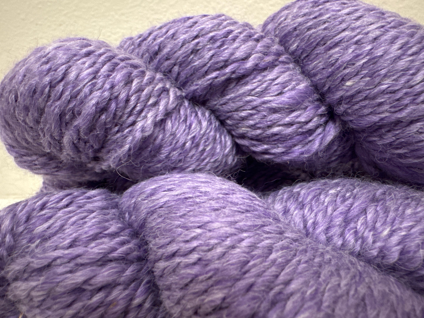 Worsted Wt. Purple Yarn skein (Gangnam Style) 60% Alpaca 40% Bamboo - 2-ply Worsted wt 115 yds