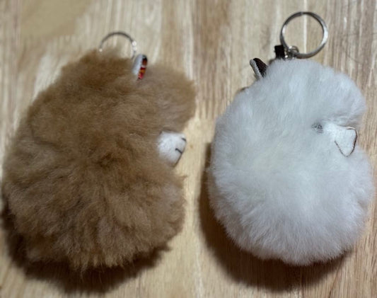 Alpaca Head Keychain