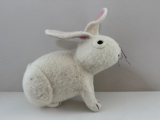 Whiskers the Wonder Bunny Rabbit — Extra Large Felted Friend