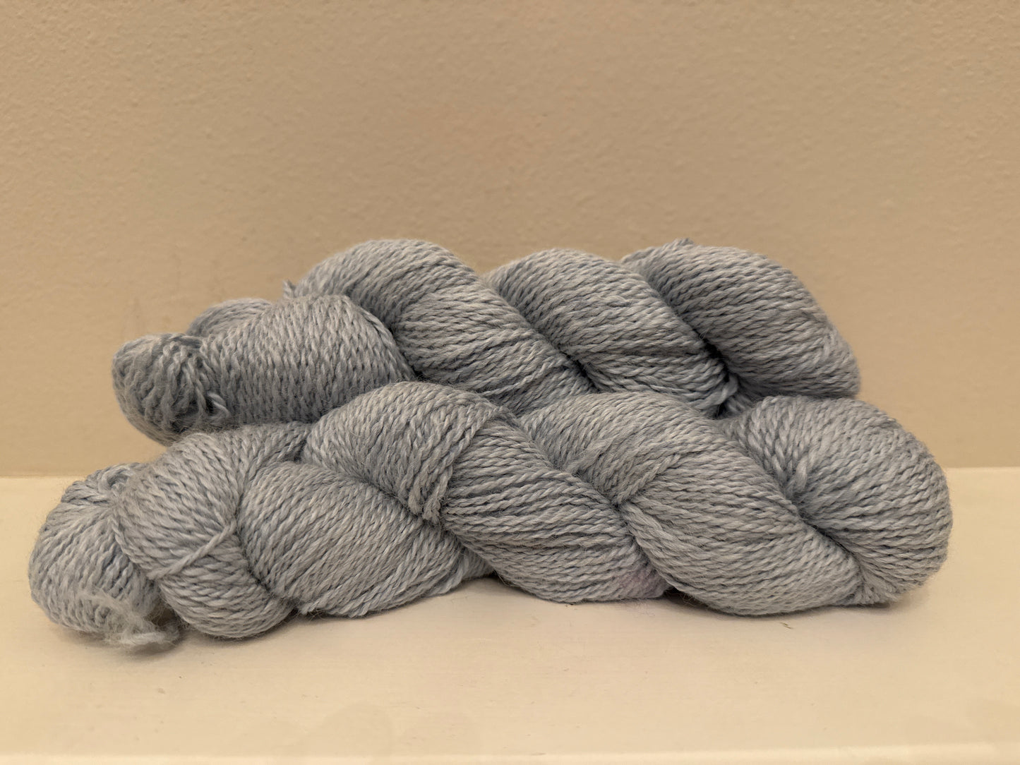 Baby Blue Sport Wt. Yarn skein (Jackie-O) 60% Alpaca 40% Bamboo - Blue 2-ply sport wt 165yds