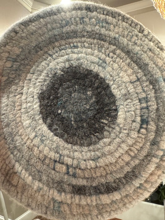 Trivet from Enchanted Farms Alpaca Fiber!! 10.5”