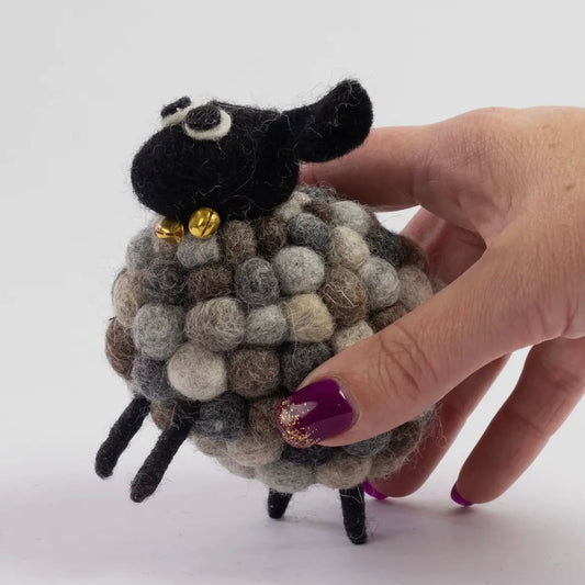 Pebble the Gray Ball Sheep