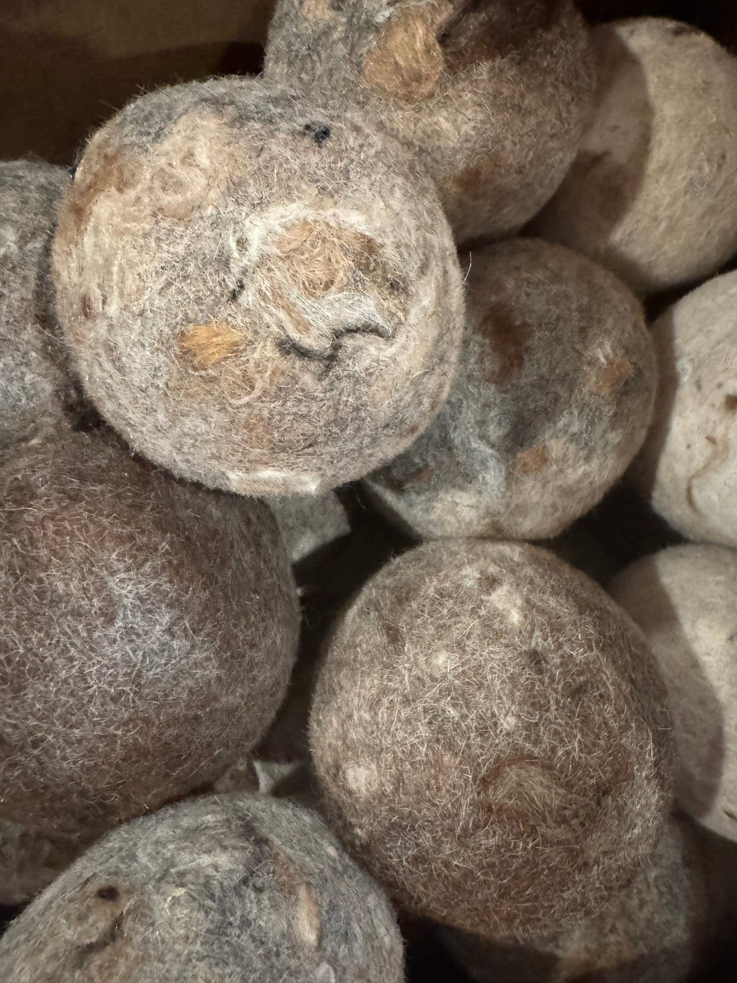 Dryer Balls from Enchanted Farms Alpaca Fiber!!