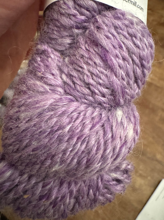 Purple Alpaca Yarn skein Bulky (Max) 2-ply bulky wt 140yds 3.1oz