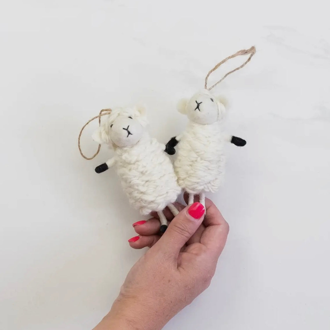Mabel the Wooly Sheep – Hand-Felted Ornament