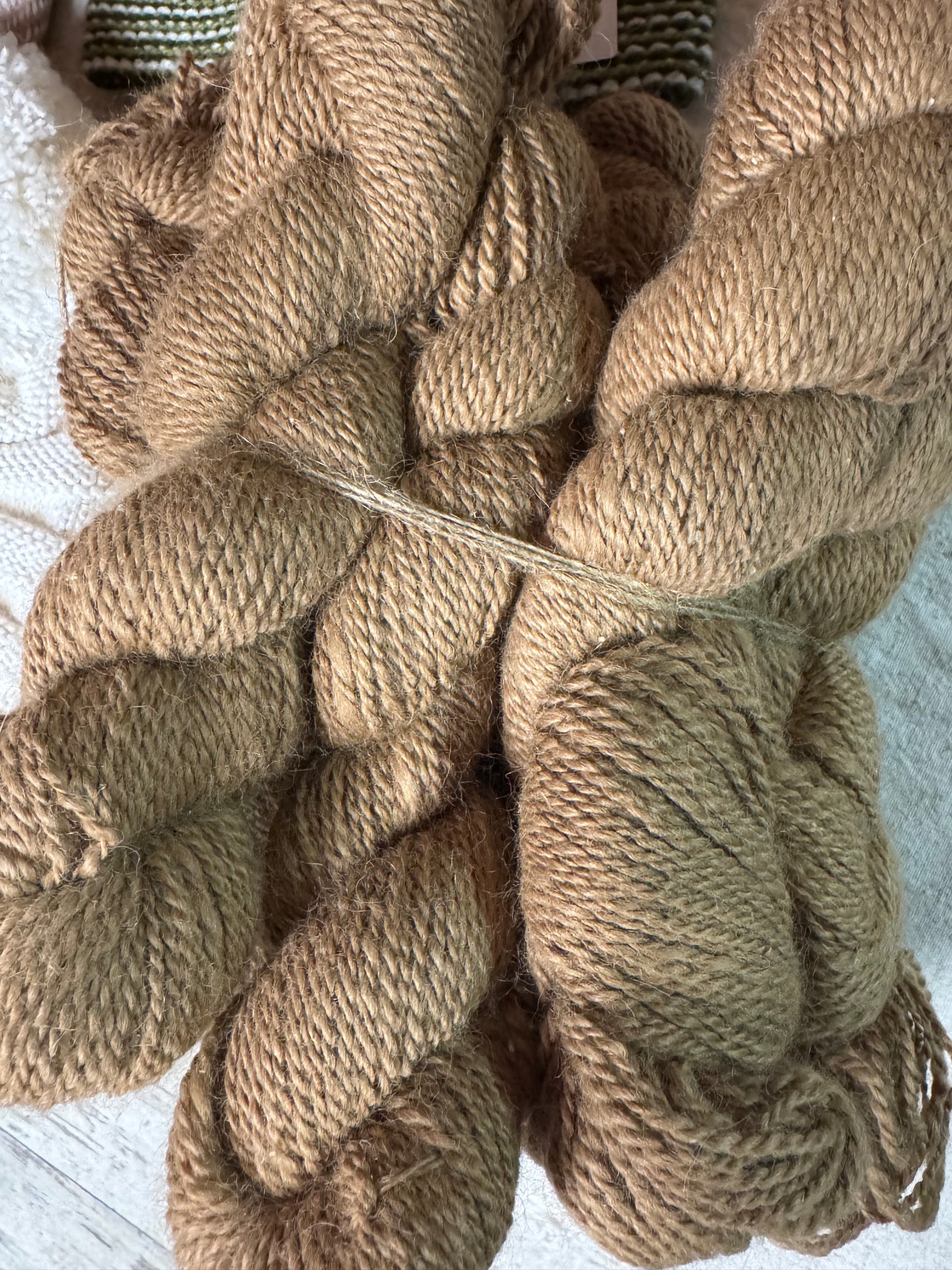 Yarn skein Sport (Tiffany) 100% Alpaca Fawn 2-ply sport wt 150yds