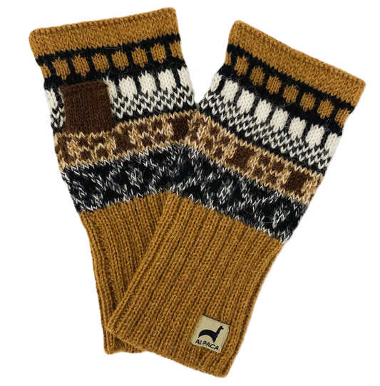 Peruvian Natural Gauntlet - Charcoal or Camel