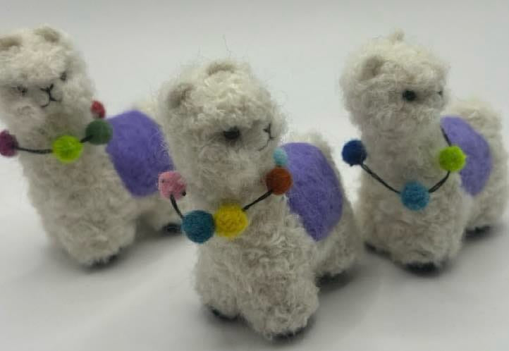 Decorated Felted Alpaca