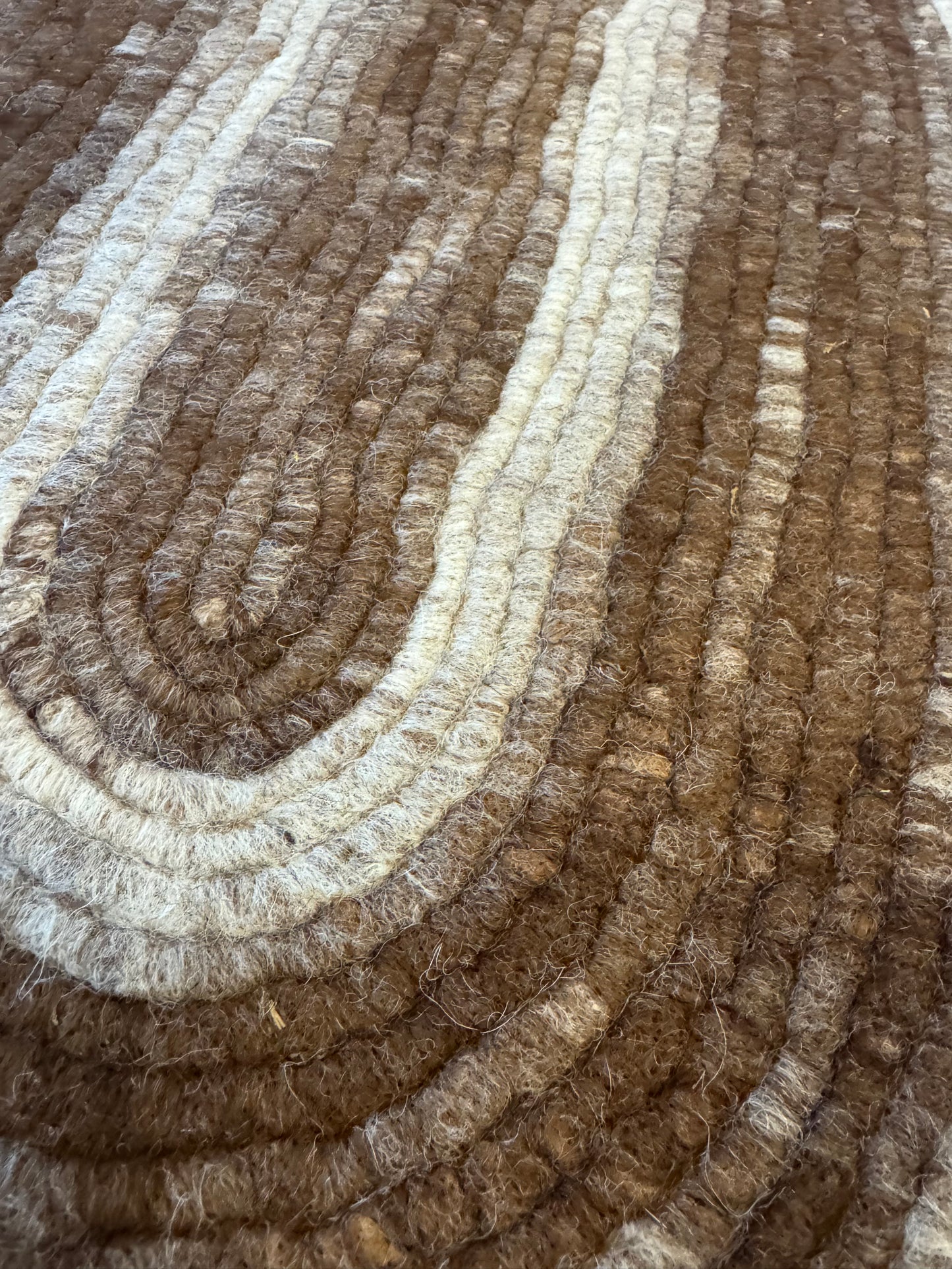 Rug from Enchanted Farms Alpaca Fiber!!! Dark Brown & Beige