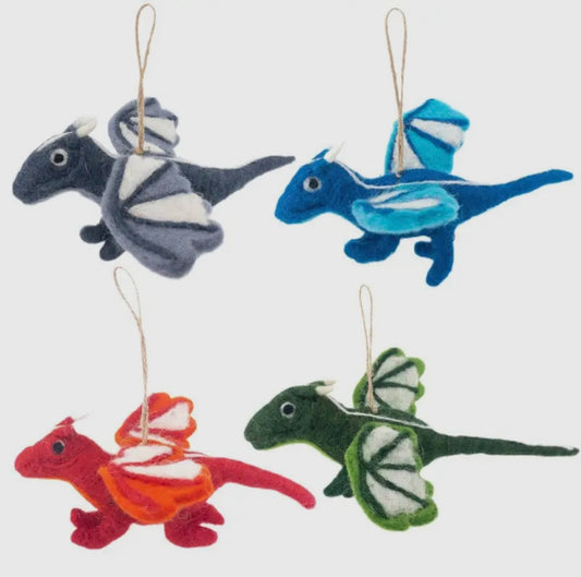 Flying Dragon - Felt Ornament