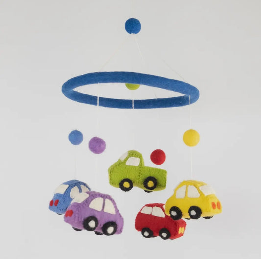 Car & Truck Wool Baby Mobile – Vroom into Dreamland