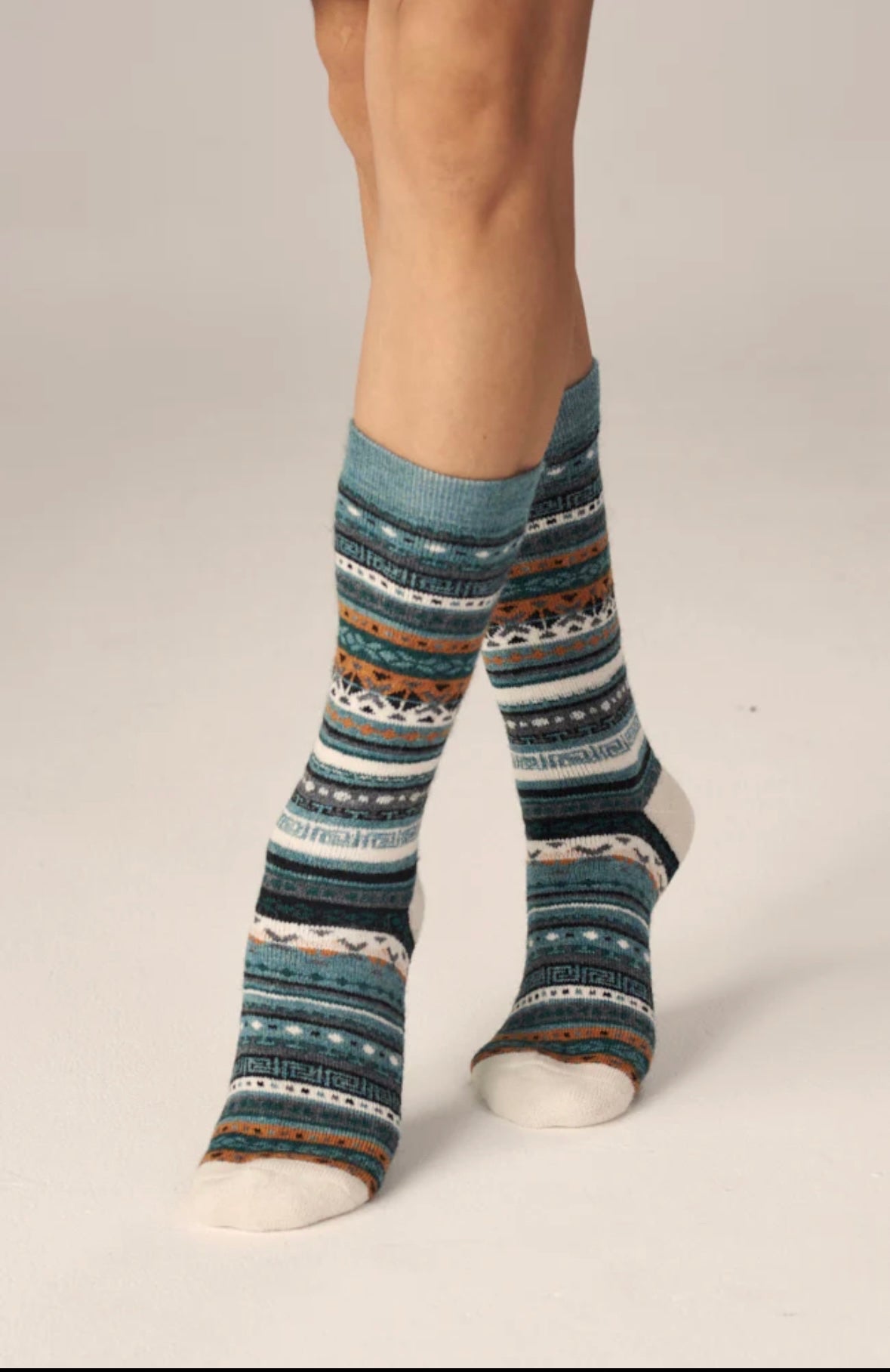 Fair Isle | Alpaca Socks | Full Cushion