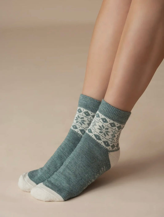 Nordic Mint | Alpaca Ankle Socks | Light Cushion