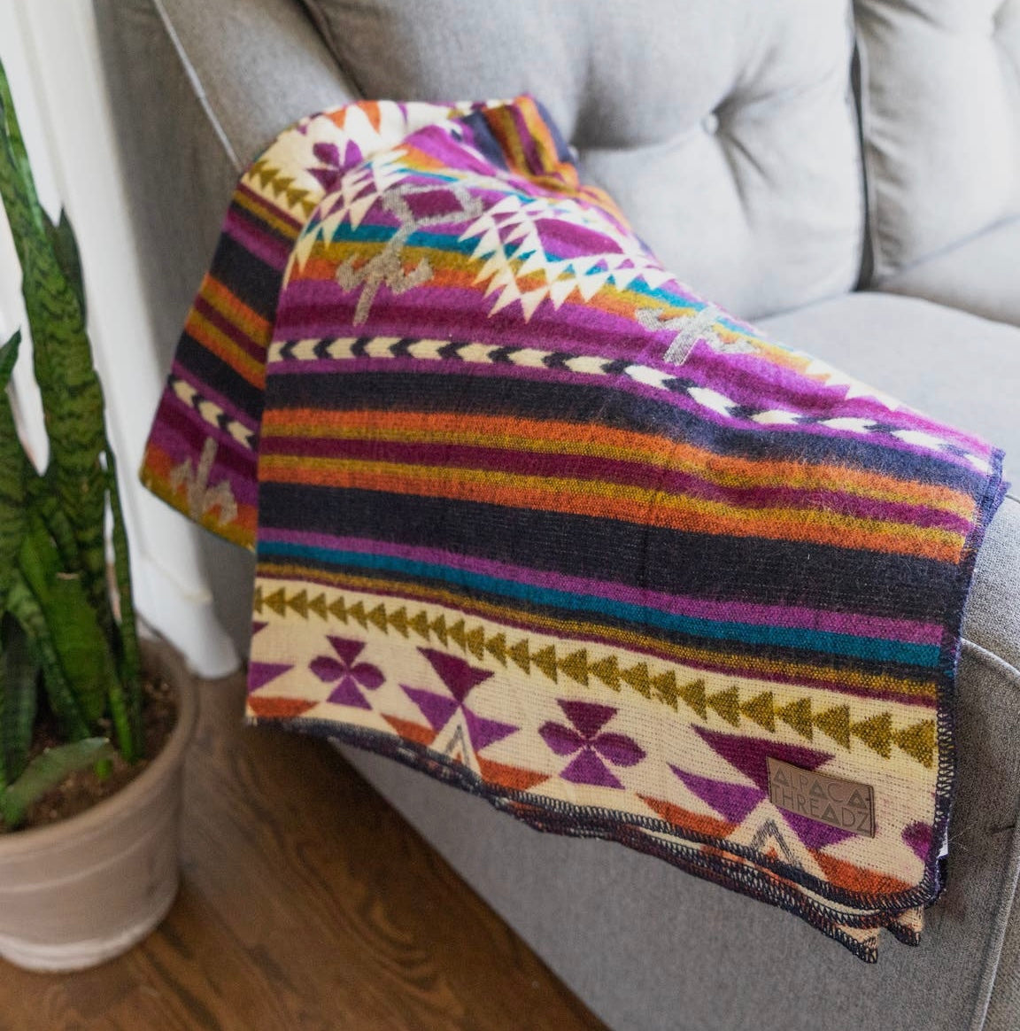 Amethyst Alpaca Blanket