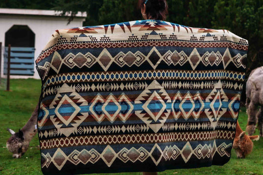 Iquitos - Pebble Creek - Alpaca Wool Blanket - Enchanted Farms