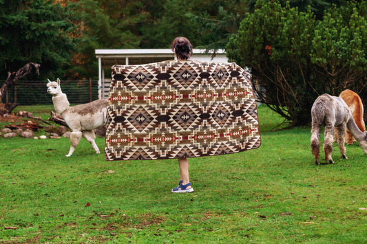 Nazca - Desert - Alpaca Wool Blanket - Enchanted Farms